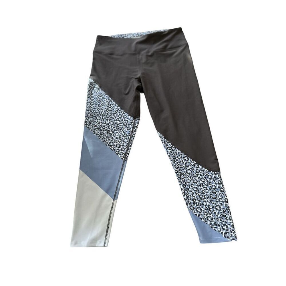 Betsy Johnson Women's XL Leopard Print‎ Color-Block Leggings Multicolor